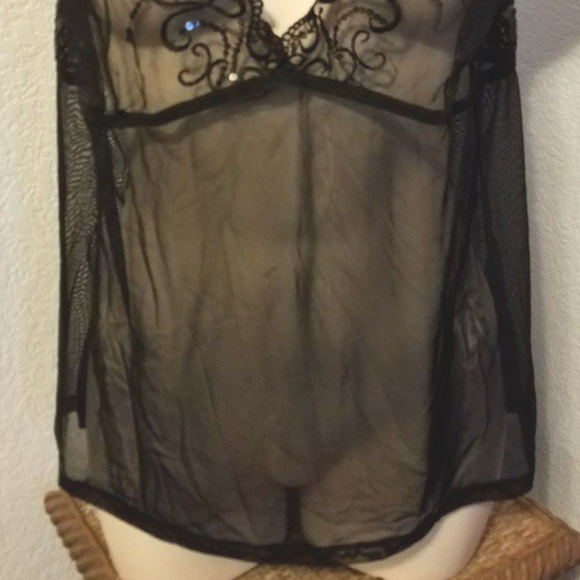 NEW Cacique / Lane Bryant Black Sheer Cami 18/20 - Picture 5 of 7